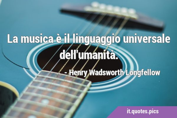 La musica è il linguaggio universale …