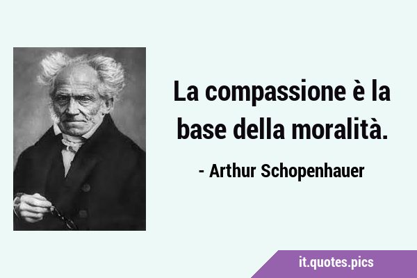 La compassione è la base della …
